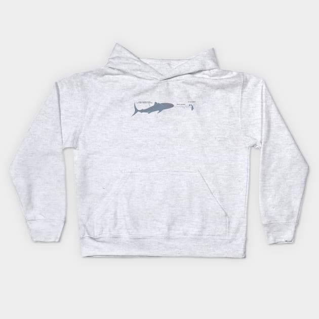 Jaws — Brody's Book Kids Hoodie by GraphicGibbon